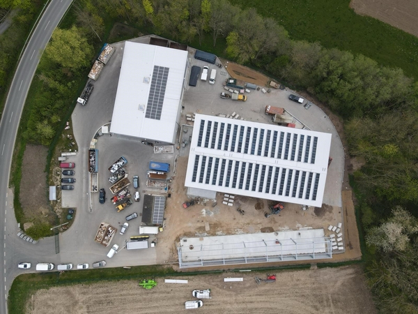 Recyclinghof Kappeln von oben (Drohnenaufnahme) im Mai 2025