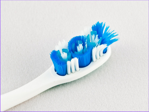 Bild einer gebrauchten Zahnbürste