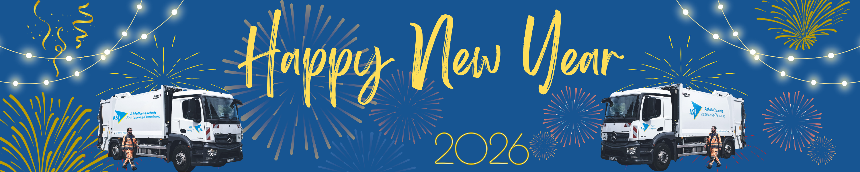 Neujahr Wir wünschen ein frohes neues Jahr